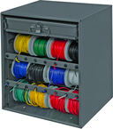 Wire and Terminal Storage Cabinet - w/Rods and Small Compartment Box - Exact Industrial Supply