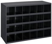 23-7/8 x 12 x 33-3/4'' (24 Compartments) - Steel Compartment Bin Cabinet - Exact Industrial Supply