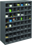 42 x 12 x 33-3/4'' (56 Compartments) - Steel Compartment Bin Cabinet - Exact Industrial Supply