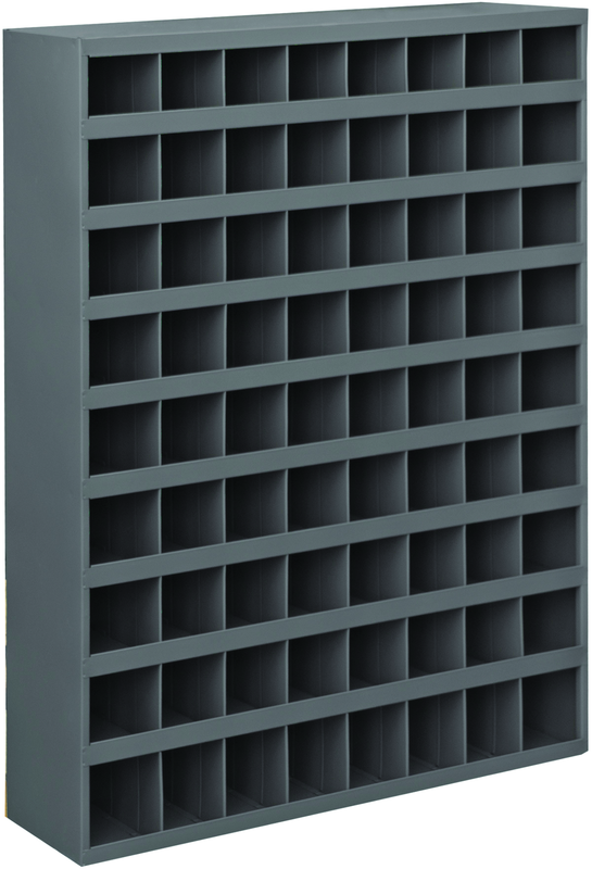 42 x 12 x 33-3/4'' (72 Compartments) - Steel Compartment Bin Cabinet - Exact Industrial Supply