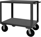 36"W x 24"D x 37-1/2"H - Shelf Stock Truck - Gray - Exact Industrial Supply