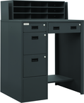 Stationary File Work Station and Stand Up Desk - Exact Industrial Supply
