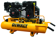 8 Gal. Single Stage Air Compressor, Twin Tank Wheel Barrow - Exact Industrial Supply