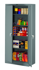 36"W x 24"D x 78"H Storage Cabinet w/4 Adj. Shelves, Levelers, a Lovered Back Panel - Welded Set Up - Exact Industrial Supply