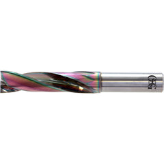 3/64″ Dia. × 3 mm Shank × 4.8 mm Flute Length × 45 mm OAL, 2xD, EgiAs, 2 Flute, No, Solid Carbide Drill - Exact Industrial Supply