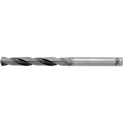 3/32″ Dia. × 3 mm Shank × 22 mm Flute Length × 70 mm OAL, 5xD, WXL, 2 Flute, Coolant Thru, Solid Carbide Drill - Exact Industrial Supply