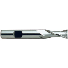 3/16″ × 3/8″ × 7/16″ × 2 5/16″ 2 Flute Square End HSS End Mill-Flat Shank - Exact Industrial Supply
