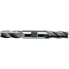 3/16″ × 3/8″ × 1/2″ × 3 1/4″ 4 Flute Square End HSS End Mill-Flat Shank - Uncoated - Exact Industrial Supply