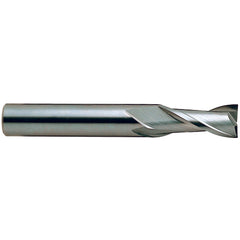 3/16″ × 3/16″ × 5/8″ × 2″ 2 Flute Square End Carbide End Mill-Plain Shank - Exact Industrial Supply