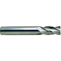 3/16″ × 3/16″ × 5/8″ × 2″ 4 Flute Square End Carbide End Mill-Plain Shank - Exact Industrial Supply