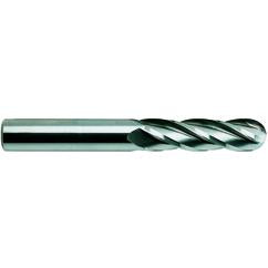 5/16 X 5/16 X 1-1/8 X 3 4Fl Long. SE Ball . CBD TiAlN-Futura Coated - Exact Industrial Supply