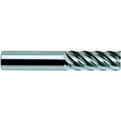 1/2-1/2-1-1/4-3 R.030 5Fl Reg SE H-45 R.030 CBD TiAlN-Futura Coated End Mill - Exact Industrial Supply