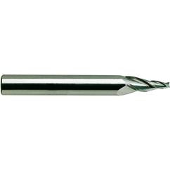 1/4-1/2-1-1/4-4 5 Deg 3Fl Reg SE Tapered CBD End Mill - Exact Industrial Supply