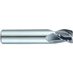 1/4 x 1/4 x 3/8 x 2 3Fl Stub H-35 Carbide For Stainless Steel End Mill - Exact Industrial Supply