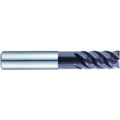 1/2 X 1/2 X 1 X 1-1/2 X 3 X .480 4Fl Long Reach H-45 Neck Rougher Jet-Power End Mill - Exact Industrial Supply