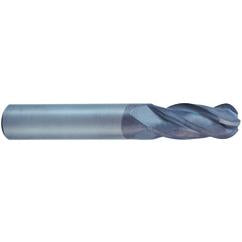1/4 X 1/4 X 3/4 X 2-1/2 4Fl Reg SE Ball CBD Diamond Coated EM - - Exact Industrial Supply