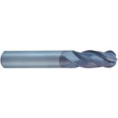 1/4 X 1/4 X 3/4 X 2-1/2 4Fl Reg SE Ball CBD Diamond Coated EM - - Exact Industrial Supply