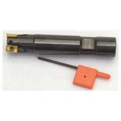 1-1/4" Dia. - 1" Shank 7-7/8" OAL  90 Degree Indexable End Mill - Uses APKT 1003 Inserts - Exact Industrial Supply