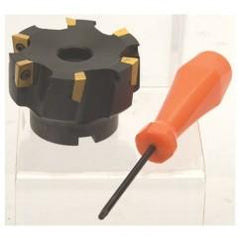 2-1/2" Dia. 90 Degree Face Mill - Uses APKT 1604 Inserts - Exact Industrial Supply