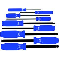 9PC BALL HEX SCREWDRIVER SET METRIC - Exact Industrial Supply