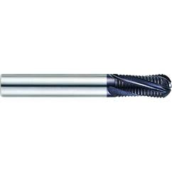 1/4 X 1/4 X 3/4 X 2-1/2 3Fl Reg Fine Ball Rougher X-Power Carbide End Mill - Exact Industrial Supply