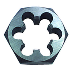 ‎9/16-18 / Carbon Steel Right Hand Hexagon Die - Exact Industrial Supply