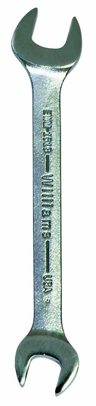 21.0 x 24mm - Chrome Satin Finish Open End Wrench - Exact Industrial Supply