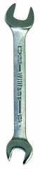 27.0 x 30mm - Chrome Satin Finish Open End Wrench - Exact Industrial Supply