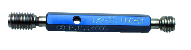 2-56 NC - Class 2B - Double End Thread Plug Gage with Handle - Exact Industrial Supply