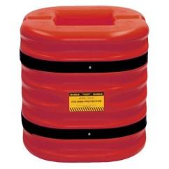 6" COLUMN PROTECTOR RED 24" HIGH - Exact Industrial Supply