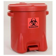 14 GAL POLY BIOHAZ SAFETY WASTE CAN - Exact Industrial Supply