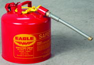 #U251S; 5 Gallon Capacity - Type II Safety Can - Exact Industrial Supply