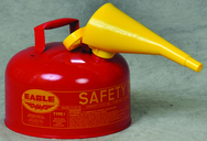 2 GAL TYPE I SAFETY CAN W/FUNNEL - Exact Industrial Supply