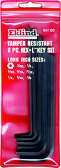 8 pc inch set Vinyl Pouch Tamper Resistan - Exact Industrial Supply
