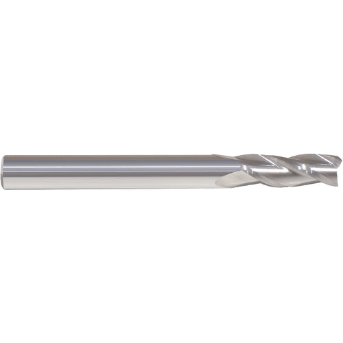 3/16″ × 3/16″ × 5/8″ × 2″ 3 Flute Single End Carbide Finishing Center Cutting End Mill-Uncoated Series/List #5941 - Exact Industrial Supply