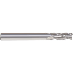 3/16″ × 3/16″ × 5/8″ × 2″ 3 Flute Single End Carbide Finishing Center Cutting End Mill-Uncoated Series/List #5941 - Exact Industrial Supply
