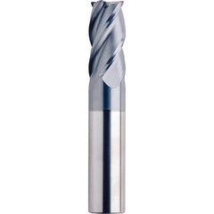 3/16″ Dia. × 3/16″ Shank × 5/8″ DOC × 2″ OAL, Carbide, veri4, 4 Flute, Variable Helix, Plain, External, Corner Radius, Solid End Mill Series/List #5981 - Exact Industrial Supply
