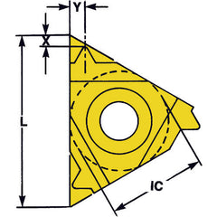 3IR115UNVTX 3/8 IC External Hand 11.5 TPI - Threading Insert - Exact Industrial Supply