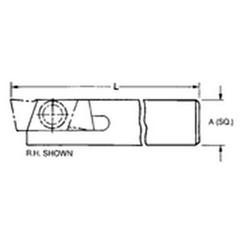 THE758R - 5/8 x 5/8" SH - Mini Groove Toolholder - Exact Industrial Supply