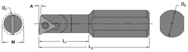 .360" Min - .500" SH - 4-1/16" OAL - Carbide Shank Boring Bar - Exact Industrial Supply