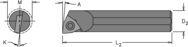 .563" Min - .500" SH - 6" OAL - Carbide Shank Boring Bar - Exact Industrial Supply