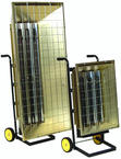 13.5 kW 240V FHK Series Portable Metal Sheath Electric Infrared Heater - Exact Industrial Supply