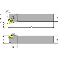 MCKNR20-5D - 1-1/4 x 1-1/4" SH - RH - Turning Toolholder - Exact Industrial Supply