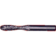 1/4 × 1 × 1/4″ SH Concave Shape - HSS - Burr - Exact Industrial Supply