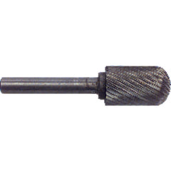 1/2 × 1 × 1/4″ SH Cyl Radius Shape - HSS - Burr - Exact Industrial Supply