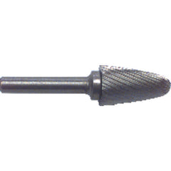 1/4 × 3/4 × 1/4″ SH Tree Radius End Shape - HSS - Burr - Exact Industrial Supply