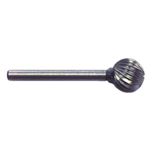 3/8 × 1/8″ SH Ball End Shape - HSS - Burr - Exact Industrial Supply