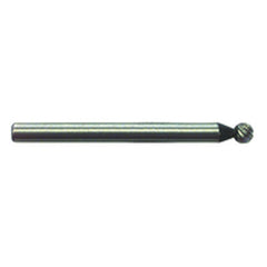1/8 × 1/8″ SH Ball End Shape - HSS - Burr - Exact Industrial Supply