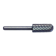 1/4 × 5/8 × 1/8″ SH Cyl Radius Shape - HSS - Burr - Exact Industrial Supply