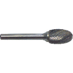 1/4 EdgeHog Elliptical Miniature Carbide Bur SE-51 Std Alt. Diamond(Double) - Exact Industrial Supply